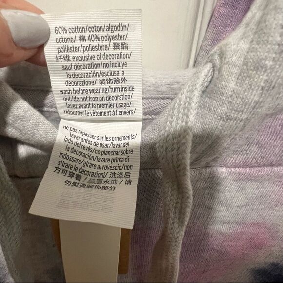 NWT Victoria's Secret Pink Sweatshirt Dress Hoodie with pockets‎ sz med tie dye - Picture 12 of 12
